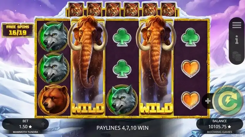 Mammoth Tundra slot screenshot 3