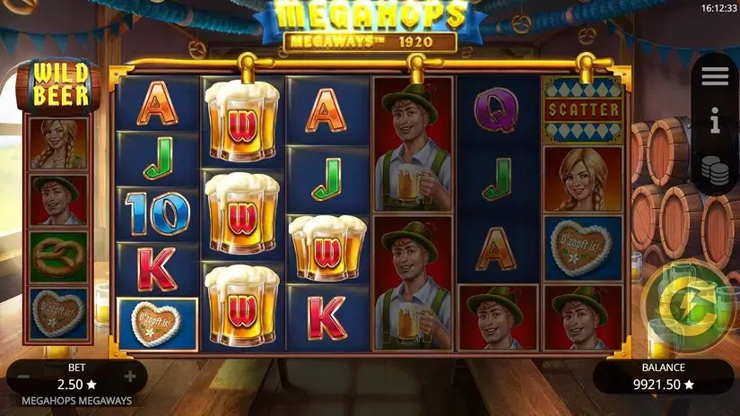Megahops Megaways slot screenshot 