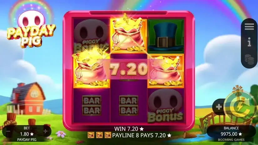 Payday Pig slot screenshot 2