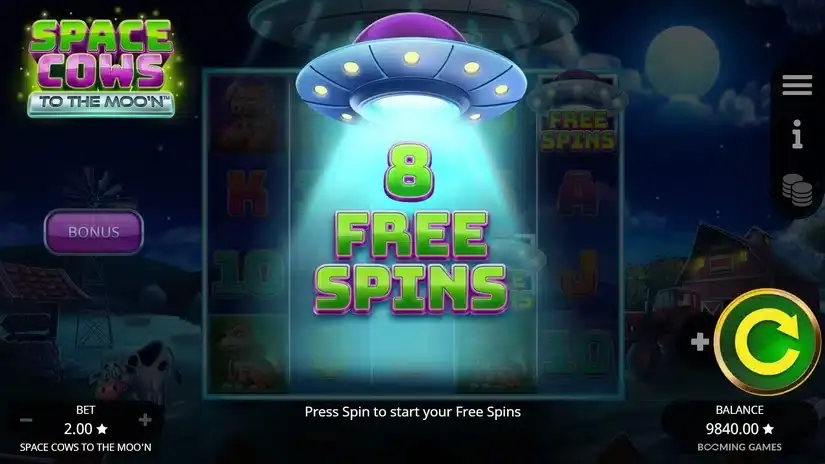 Space Cows to the Moo’n slot screenshot 3
