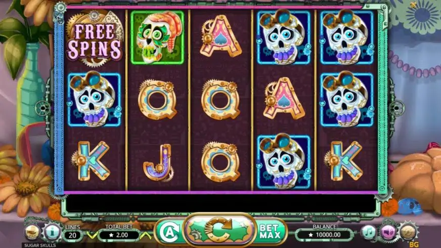Sugar Skulls slot screenshot 1