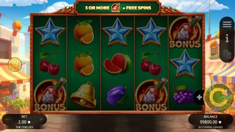 The Chillies slot screenshot 2