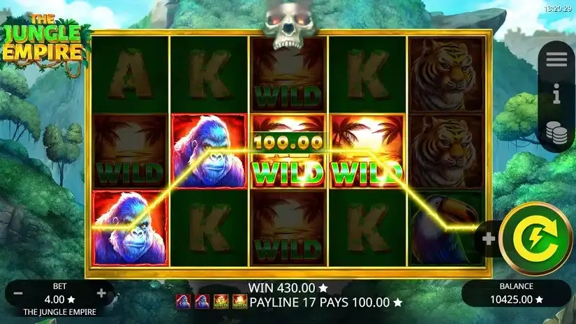 The Jungle Empire slot screenshot 2