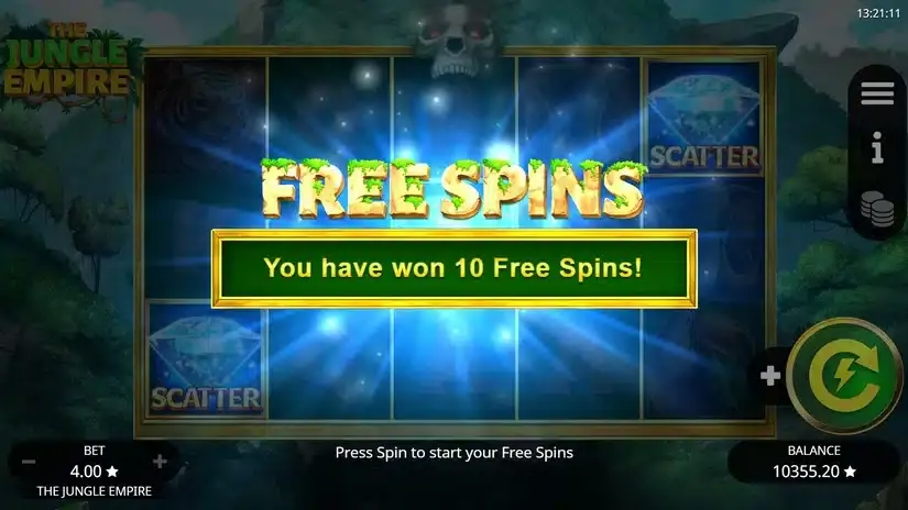 The Jungle Empire slot screenshot 4