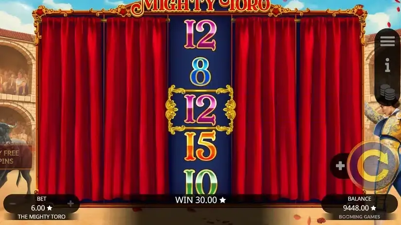 The Mighty Toro slot screenshot 3