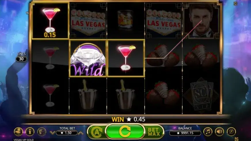 Vegas VIP Gold slot screenshot 3