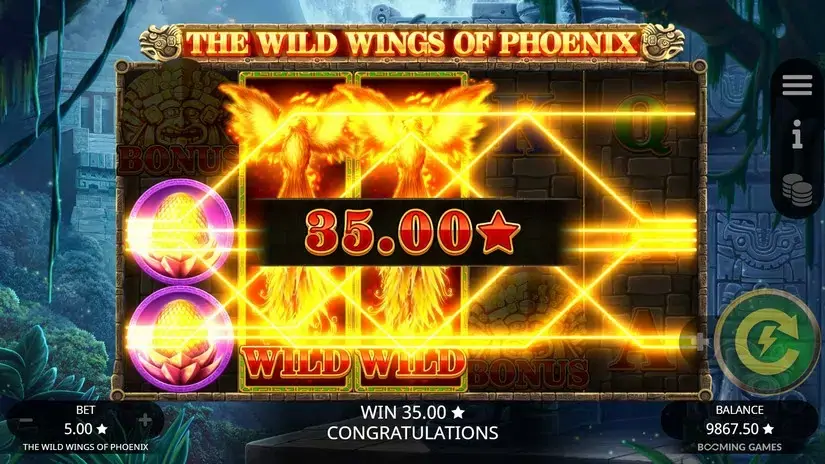 Wild Wings of Phoenix slot screenshot 3