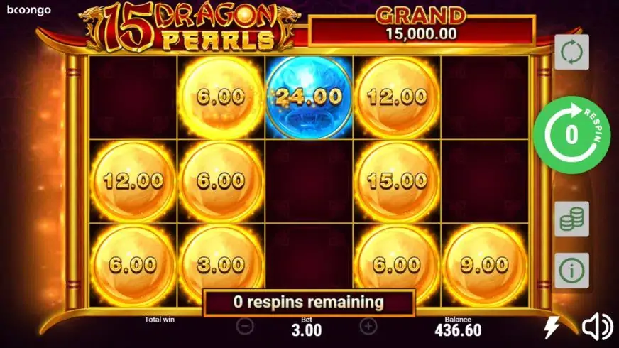 15 Dragon Pearls slot screenshot 