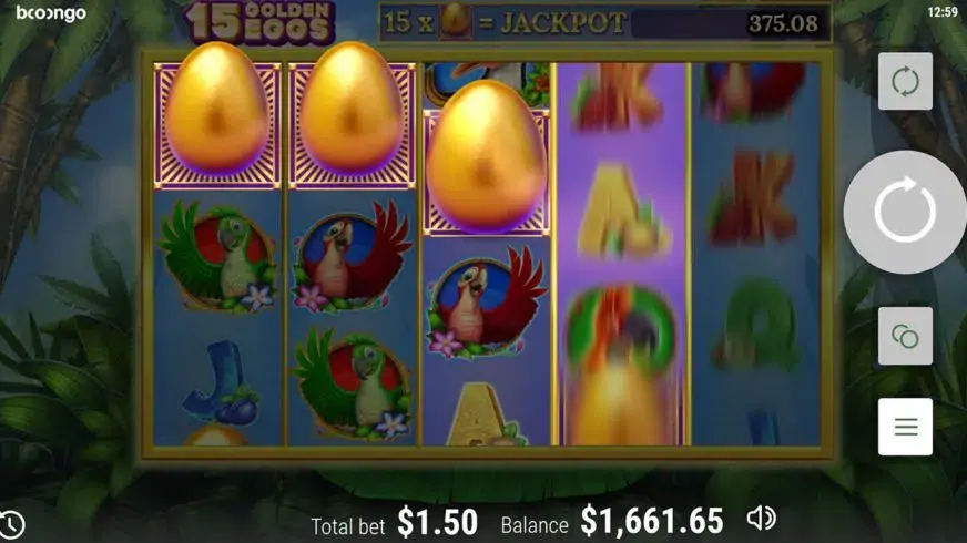 15 Golden Eggs slot screenshot 3