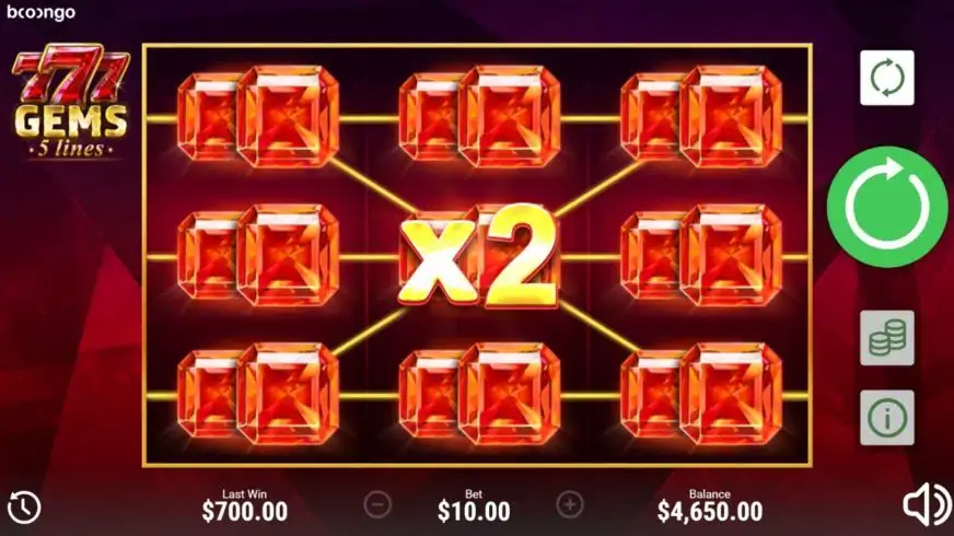 777 Gems slot screenshot 3
