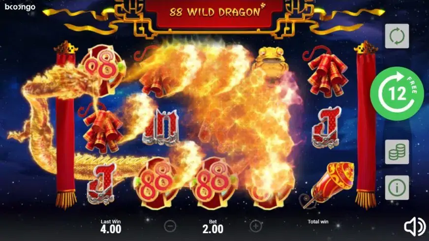 88 Wild Dragon slot screenshot 4