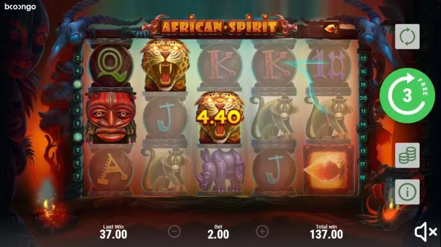 African Spirit slot screenshot 4