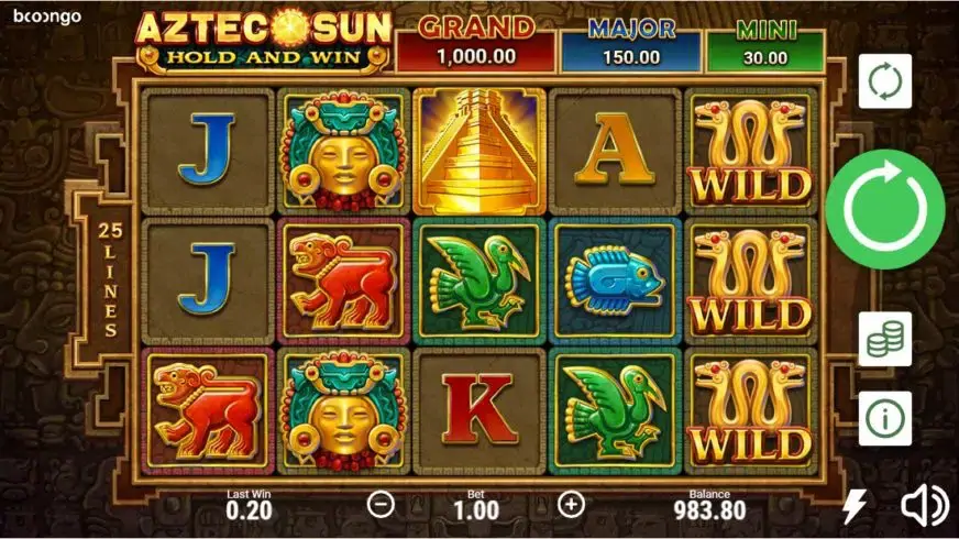 Aztec Sun: Hold and Win slot screenshot 1