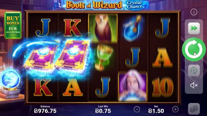 Book of Wizard: Crystal Chance slot screenshot 1