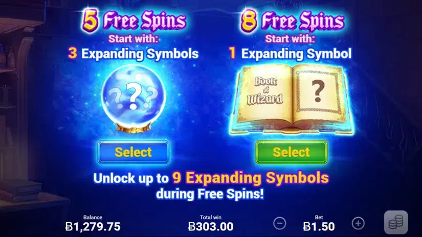 Book of Wizard: Crystal Chance slot screenshot 2