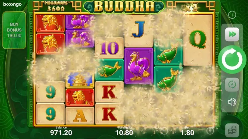 Buddha Megaways slot screenshot 2