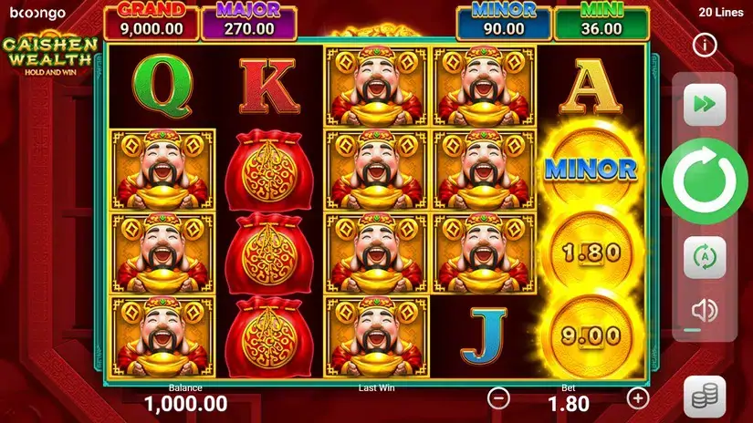 Caishen Wealth slot screenshot 1