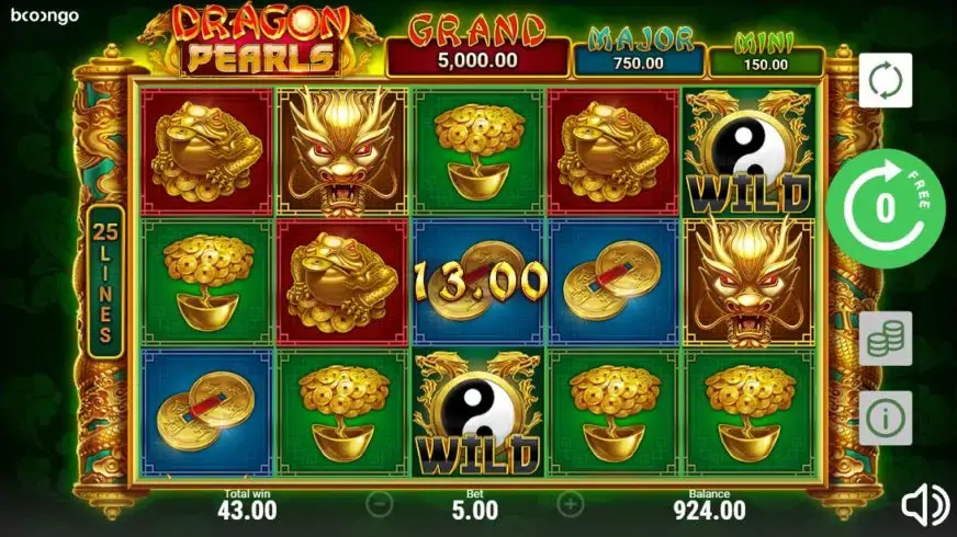 Dragon Pearls: Hold & Win slot screenshot 4