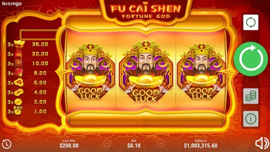 Fu Cai Shen slot screenshot 3