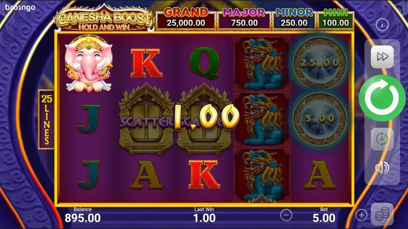 Ganesha Boost Hold and Win slot screenshot 3
