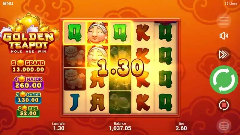 Golden Teapot slot screenshot 3