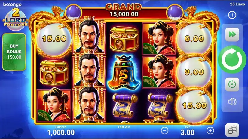 Lord Fortune 2 Hold and Win slot screenshot 1