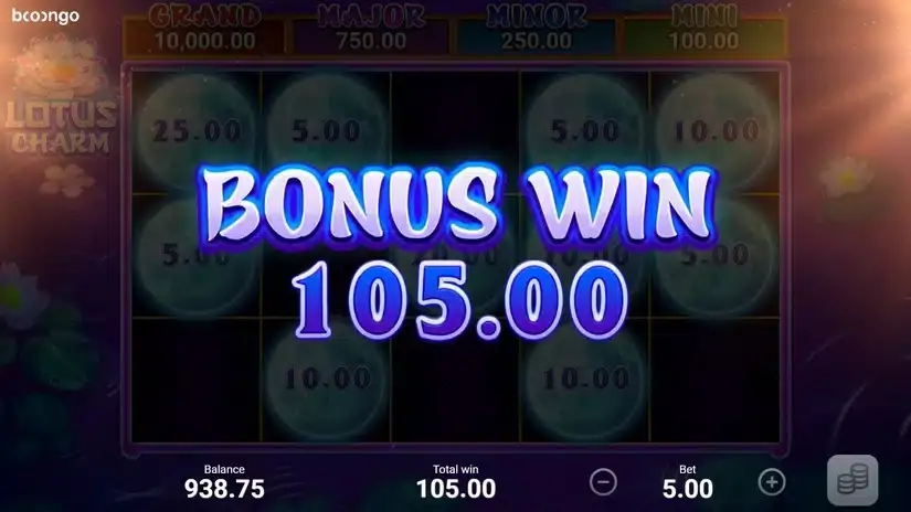 Lotus Charm slot screenshot 