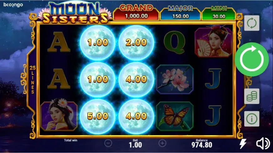 Moon Sisters slot screenshot 3