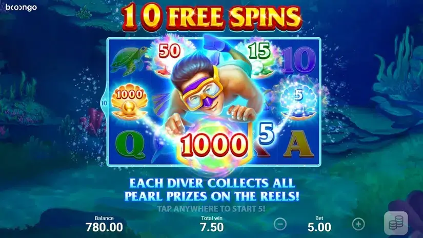 Pearl Diver slot screenshot 4