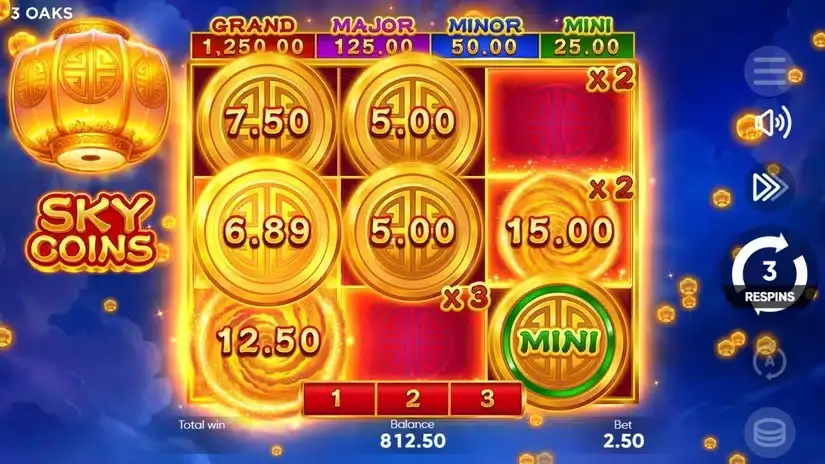 Sky Coins slot screenshot 