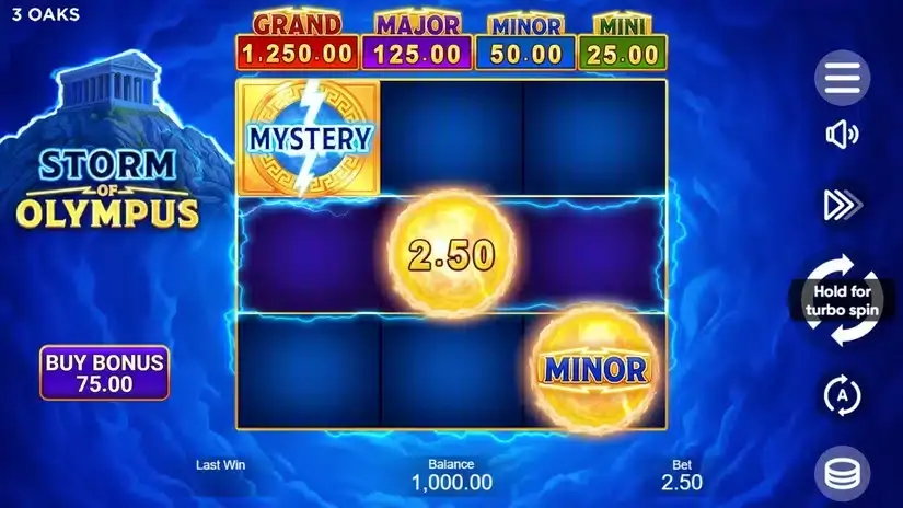 Storm of Olympus slot screenshot 1