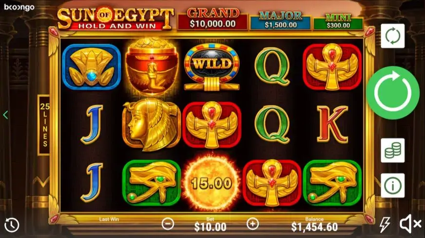 Sun Of Egypt slot screenshot 1