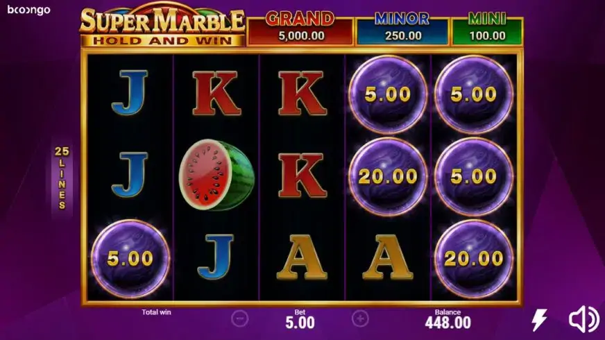 Super Marble slot screenshot 2