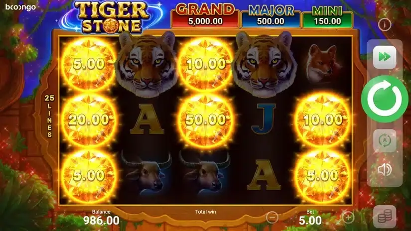 Tiger Stone: Hold and Win slot screenshot 2