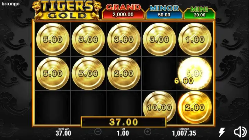 Tigers Gold slot screenshot 3
