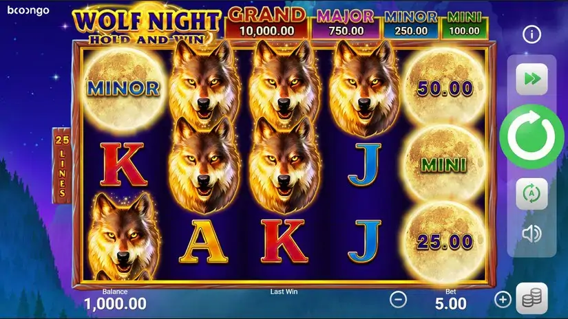 Wolf Night slot screenshot 1