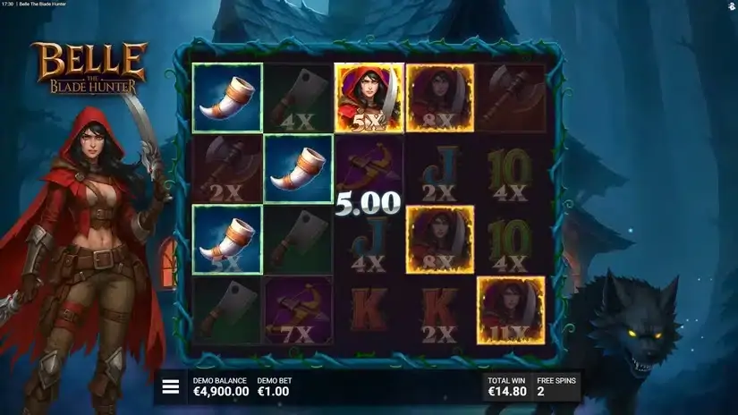 Belle The Blade Hunter slot screenshot 
