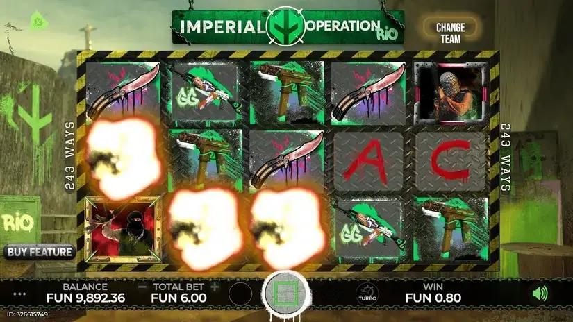 Imperial: Operation Rio slot screenshot 3
