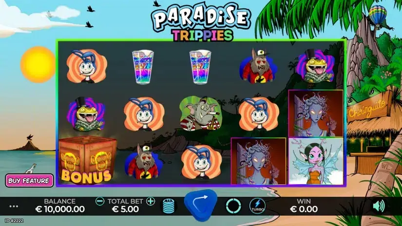 Paradise Trippies slot screenshot 