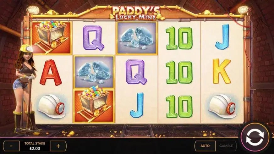 Paddy’s Lucky Mine slot screenshot 1