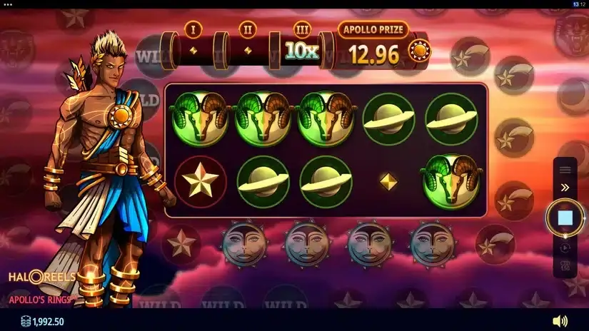Apollo’s Rings slot screenshot 2