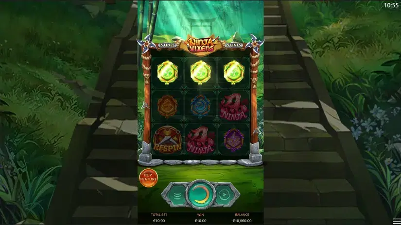 Ninja Vixens slot screenshot 2