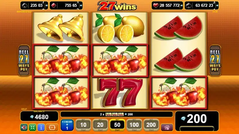 27 Wins slot screenshot 2