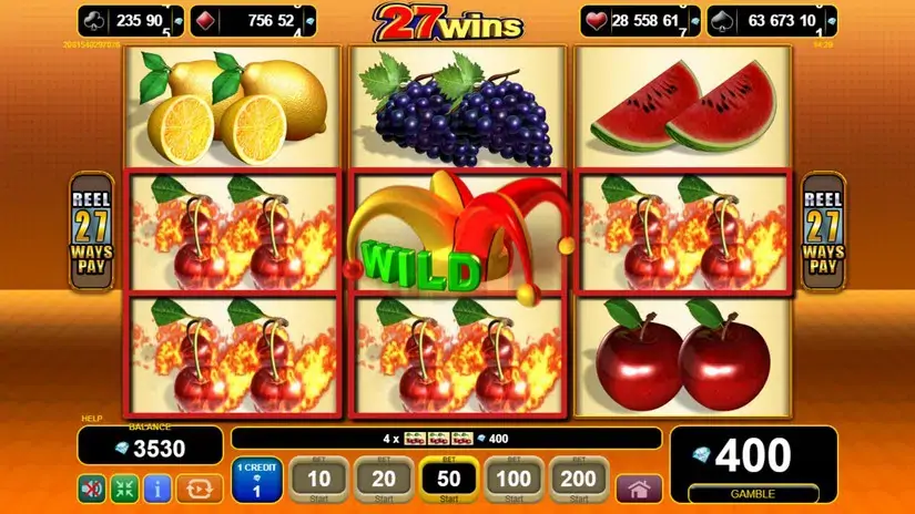 27 Wins slot screenshot 3