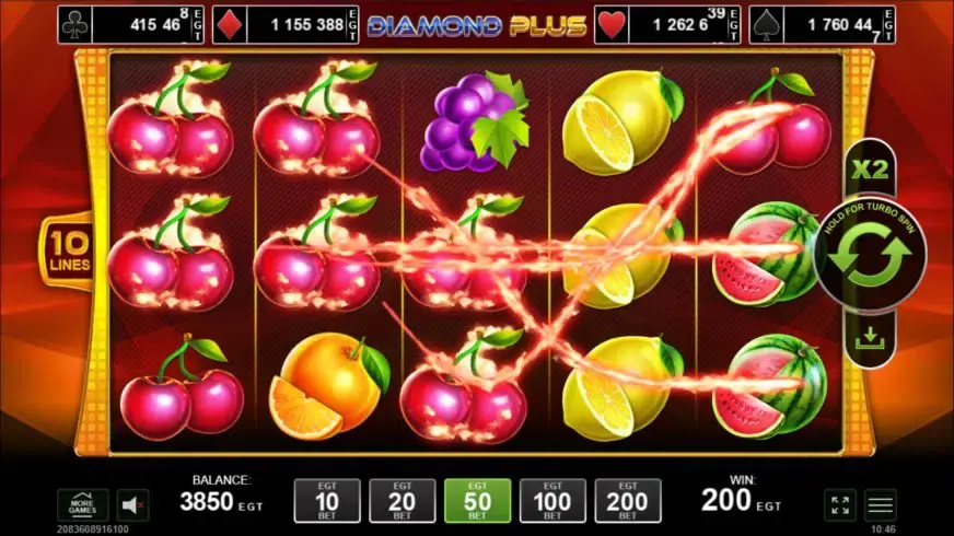 Diamond Plus slot screenshot 3