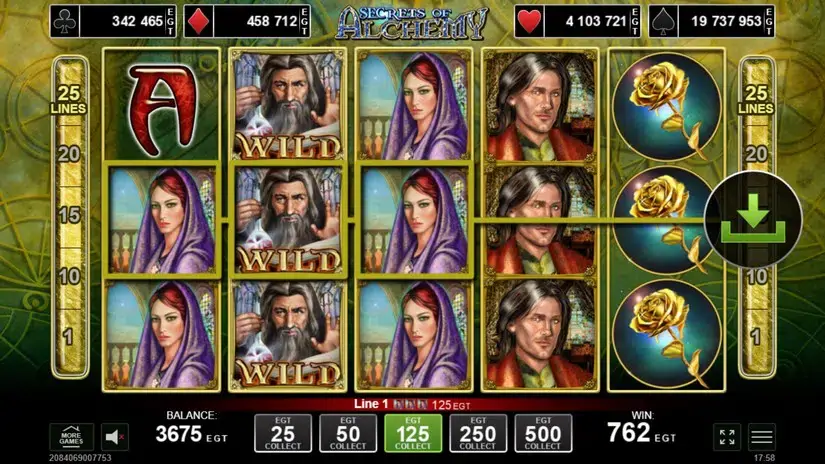 Secrets of Alchemy slot screenshot 4