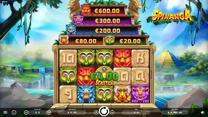 Spinanga slot screenshot 2