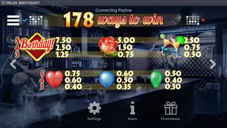 Birthday! slot screenshot 2