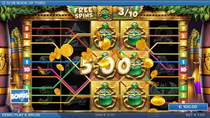 Book of Toro slot screenshot 4