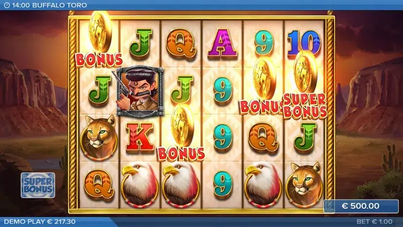 Buffalo Toro slot screenshot 5